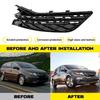 Front Bumper Fog Light Cover Bezel For Honda Odyssey 2014-2017 Passenger Black