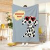 Illustration D-Dalmatian Throw Soft Warm Throw Blanket For Bedroom Living Room Bed Travel Camping Picnic Gift