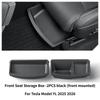 For Tesla Model YL 2025 2026 Under Seat Storage Box TPE Drawer Front Under Seat Organizer Trash Can Car Interior Accessories