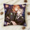 CCherry Crush Anime Doublesided Printed Square Decorative Cushion Cover for Sofa Living Room Home Decor