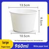 OIMG 960ml Disposable Round Paper Bowls (400 Count)