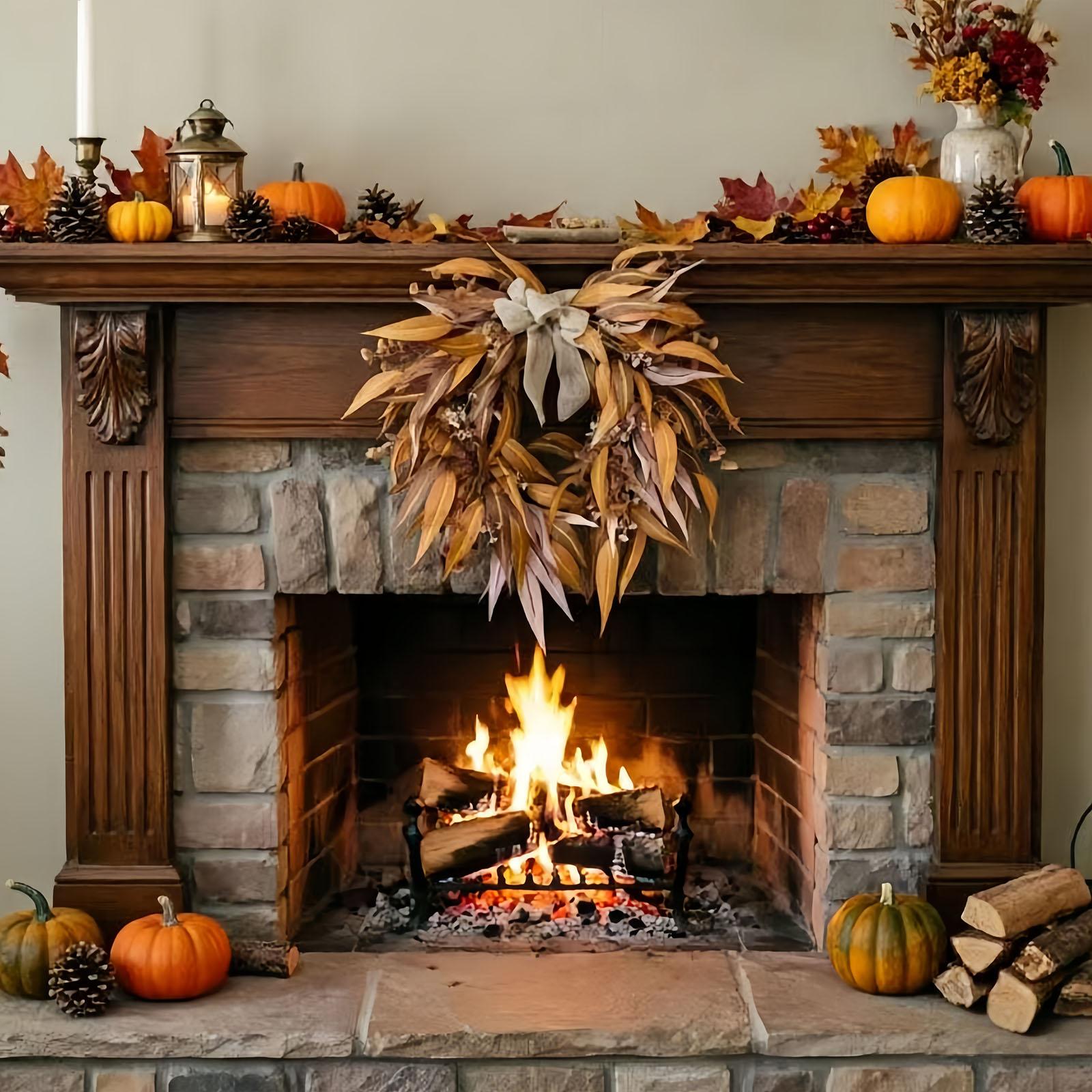 

Thanksgiving Pumpkin And Leaf Garland One Size