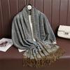 Spring And Autumn Atmosphere Imitation Cashmere Versatile Women'S Scarf Comfortable Shawl Temperament Cashew Jacquard Shawl