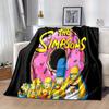 The Simpsons Cartoon Blanket, Short Plush Cute Warm Blanket, Living Room Home Decoration Sofa Four Seasons Travel