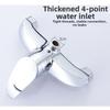 Zinc Alloy Wall Mounted Shower Mixer Tap with Five Adjustable Spray Modes and 15 Meter Hose for Bathroom Installation
