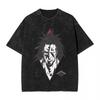 2026 New Bleach Kenpachi Zaraki Graphic‑Print Washed Unisex Loose Short‑Sleeve T‑Shirt, Retro Street‑Wear Summer Top T-shirt