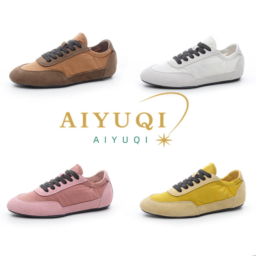Fashion AIYUQI Women's Sneakers 2025 New Women's Moral Training Shoes Flat Non-slip Large-size Color-blocked Running Shoes For Women