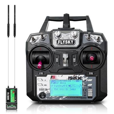 WORK 10 Ch RC Controller Receiver for Drone Multirotor Airplane Helicopter Car Tank Boat HAWK'S FS-i6X Transmitter, 2.4GHz FS-iA6B TELEC220-JP730