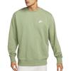 Nike Logo Fitted Crew Neck Long Sleeve Sweatshirt Men Tops Green BV2667-386