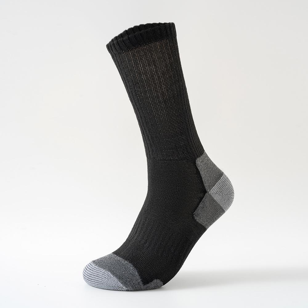 Men's Plus Size Color Block Mid-Calf and Over-the-Knee Sports Socks