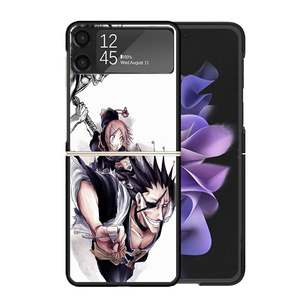 Zaraki Kenpachi Bleach Cases For Samsung Galaxy Z Flip 4 5 6 7 3 Z Flip7 Flip6 Flip4 Flip5 Flip3 5G Hard Shockproof Fundas Cover