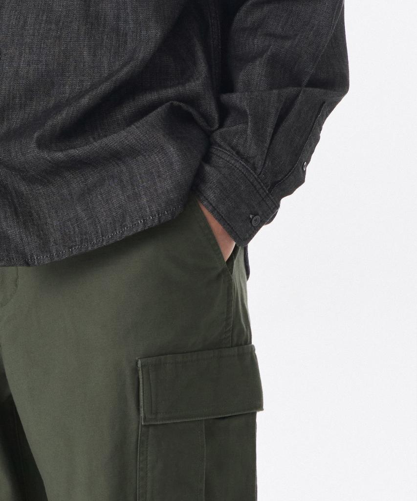 Musinsa Standard Back Satin Parachute Cargo Pants [Khaki]