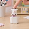 Animal Keyring Accessory 1/2Pcs Goat Keyboard Fidget Toy with Sound Rechargeable Sheep Finger Clicker Pocket Sized Tool Toy Push Button Decompression