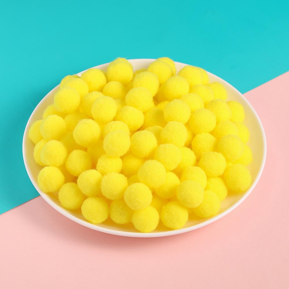 50pcs 10/15mm Multicolor Soft Fluffy Ball Pompom Plush Balls for DIY Sewing Holiday Decorations and Jewelry Making Supplies