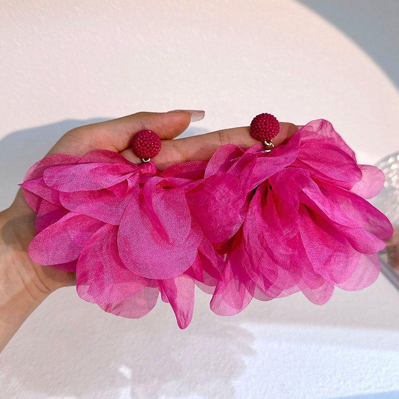 Jewelry Cloth Tassel Earrings Yellow Green Women Bohemian Earings Brincos Gifts Rose Red Holiday Accessories