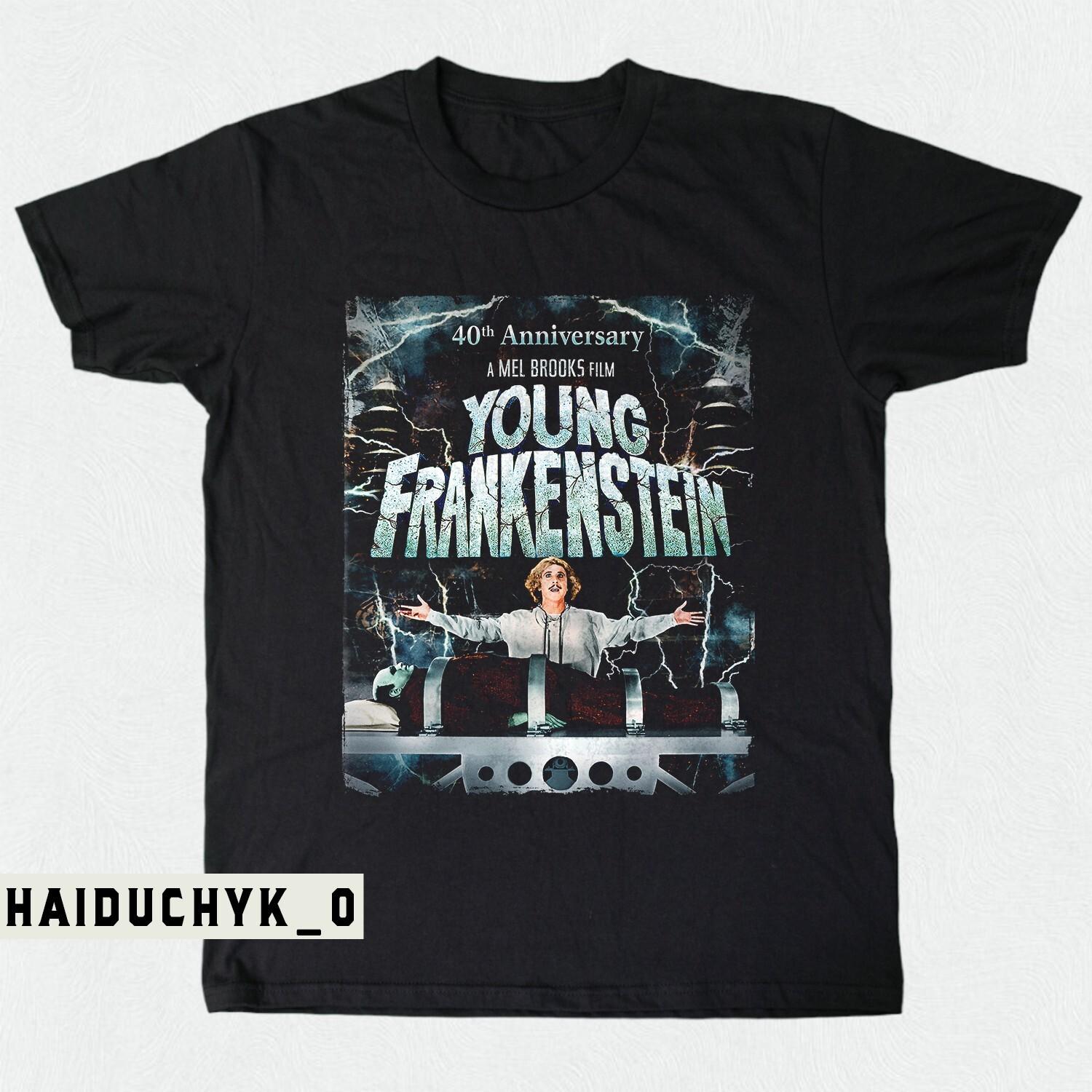 Young Frankenstein Art Halloween Rock Unisex Black T-shirt Size S-5XL L