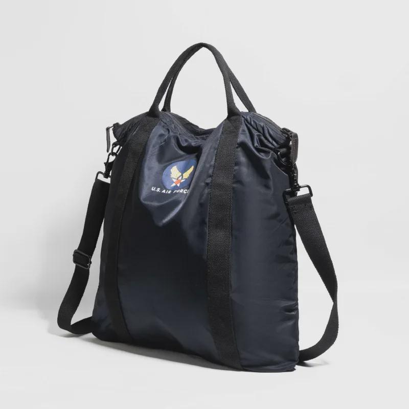 OKONKWO Retro-Umhängetasche für Pilotenhelme – vielseitige Hand-/Messengertasche für Motorräder.