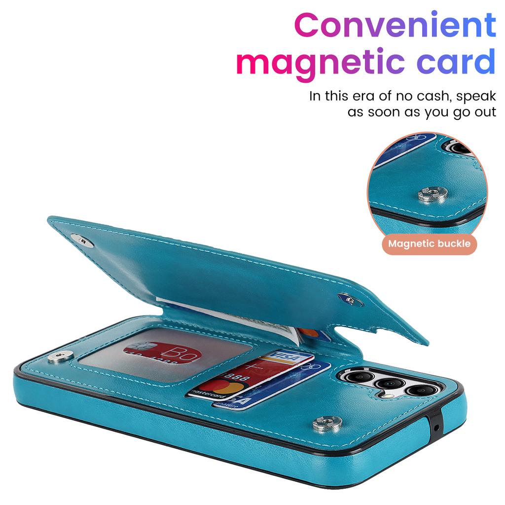 Pro Samsung Galaxy A14 5G/4G Kožené+TPU pouzdro Stojánek Vytištěná květina Mandala Skořápka telefonu