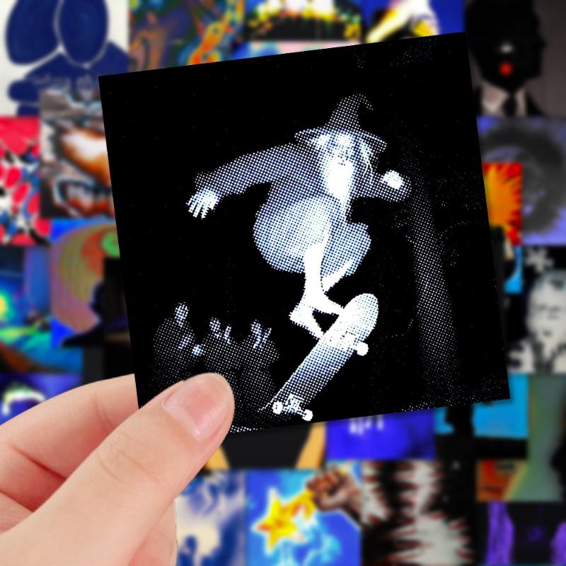 

64Pcs Weird Dreamcore Sci-Fi Art Stickers For Scrapbook Junk Journal Scrapbooking Computer Phone Skateboarding Material 64PCS