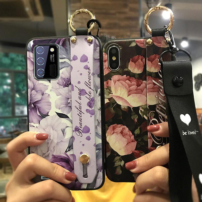 Водонепроницаемый ремешок на запястье Чехол для телефона для Oukitel C25 Подставка Шнурок Грязеотталкивающая Задняя крышка с кольцом Защитный Противоударный