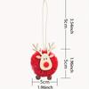 4pcs Adorable Sheep Plush Christmas Ornaments Festive Lamb Decor,Hanging Candy Bag Charms for Tree Home Decoration,Christmas Party Decorations