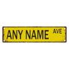 Personalized Retro Street Sign 15.75x3.94in Custom Metal Foil Wall Decor