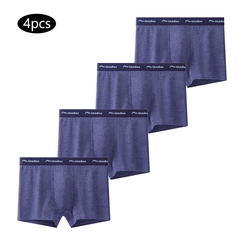4 Piece Men's Panties Cotton Boxers For Man Underwear Elastic webbing Mens Underpants Sexy Trunks Boxershorts Calecon