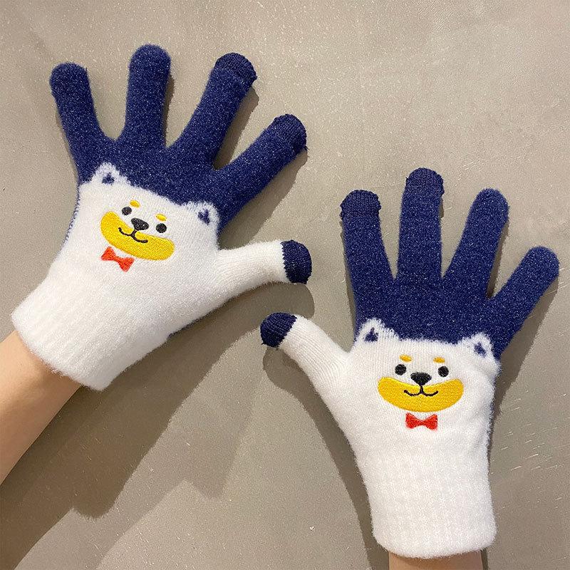 Cute Cartoon Fleece Thickened Cycling Cold Wholesale