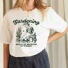 Tuinieren Omdat Moord Verkeerd Is Dames T-shirt Kawaii Print T-shirt Esthetisch Shirt Harajuku Streetwear Kleding Egirl
