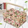 Sewing Large Floral Tool Sewing Retro Modern Sewing Pincushion Small Item D&D Box, Capacity, Print, Box, Tools, Storage, Two-Tier Storage,
