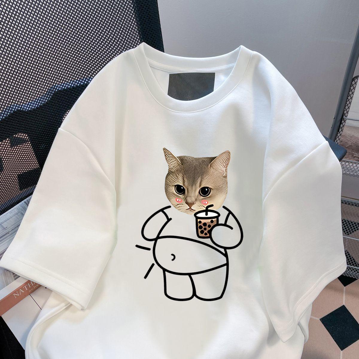 

2025 Новая Базовая Хлопковая Унисекс Футболка Модная Печать Мягкая Дышащая Круглый Вырез Модные Мужские и Женские Футболки Одна Штука 4XL