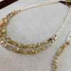 Extremely Fine Millet Beads Natural Stone Beaded Necklace Women'S High-End Light Luxury Niche Collarbone Chain Neck Chain