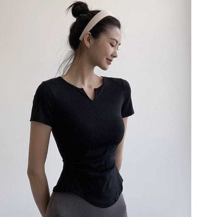 Cămașă de alergare cu armătură strânsă Top fitness pentru femei, elastic și cu uscare rapidă