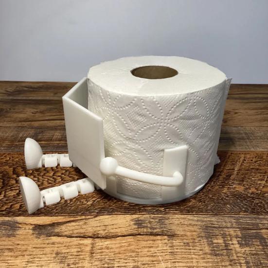 Yousheng Reading Toilet Paper Holder Creative Shape Easy Installation 3D Printed Toilet Paper Stand Roll Paper Stand Bathroom Decor