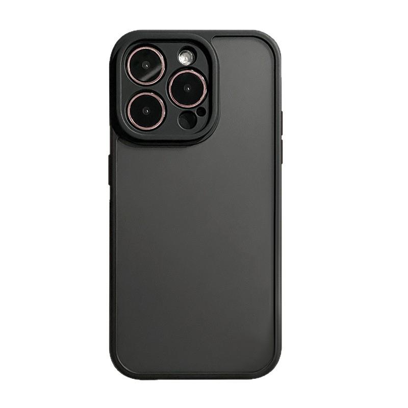 Applicable to iPhone17promax skin matte mobile phone case Apple 16 fine hole lens 15 all-inclusive anti-drop PC case