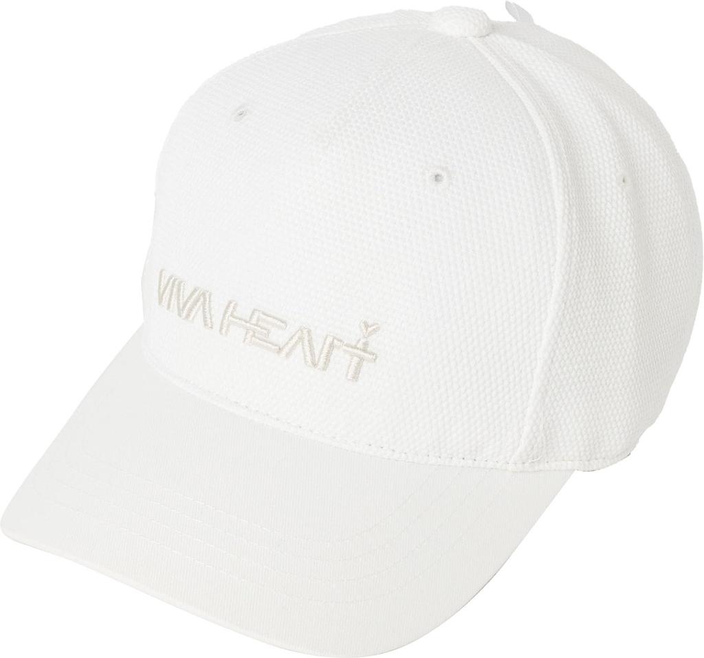 [Viva Heart] Women's Golf Hat, Linen-Style Cap, Adjustable Size, Off-White