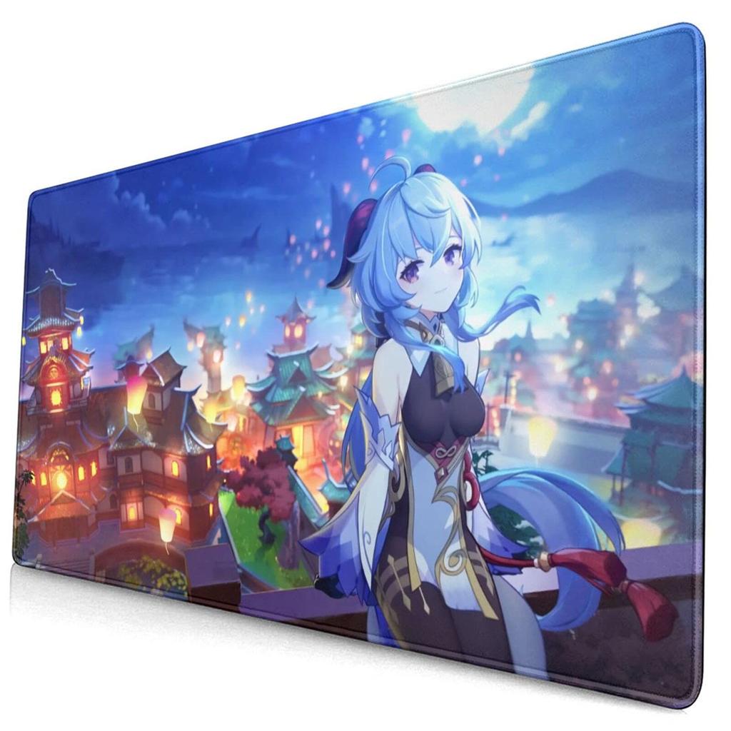 Herilary Genshin Impact Anime Mouse Pad Play Mat Large Desk Mat Stylish Character Cute Keyboard Waterproof Gift 75cmx40cm