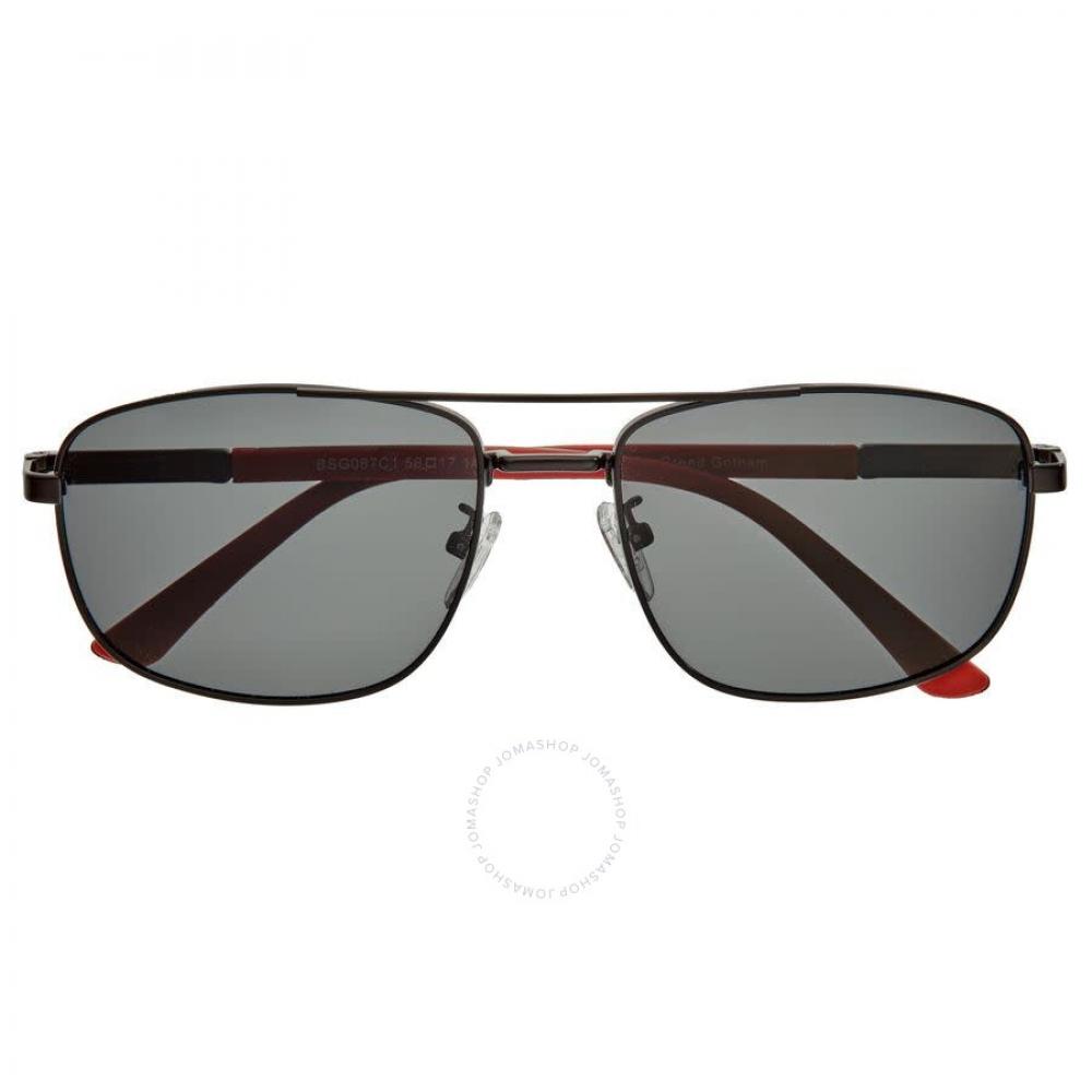 

Breed Men s Black Rectangular Sunglasses BSG067C1