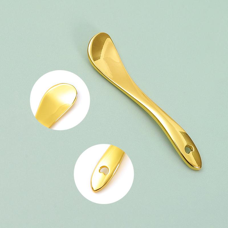 Hot Sale Metal Cosmetic Skincare Spatula,Mini Mask Facial Reusable Scoop,Makeup Beauty Spoons For Cream,Lotions,Moisturizer