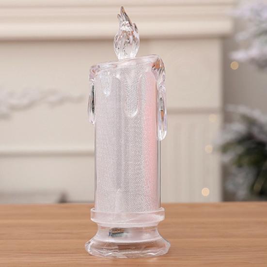 Candle Shape Electronic Fashion Lamp Flameless Party Home Plastic Christmas Event Decoration Tea Light Home