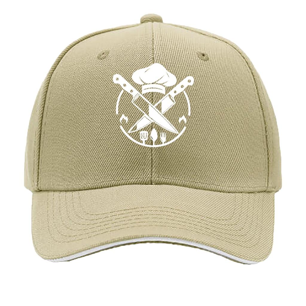 Unisexs Vintage Chef Print Adjustable Washable Outdoor Hat Suitable for Classes Casual Wear Outdo Sandwich Baseball Cap