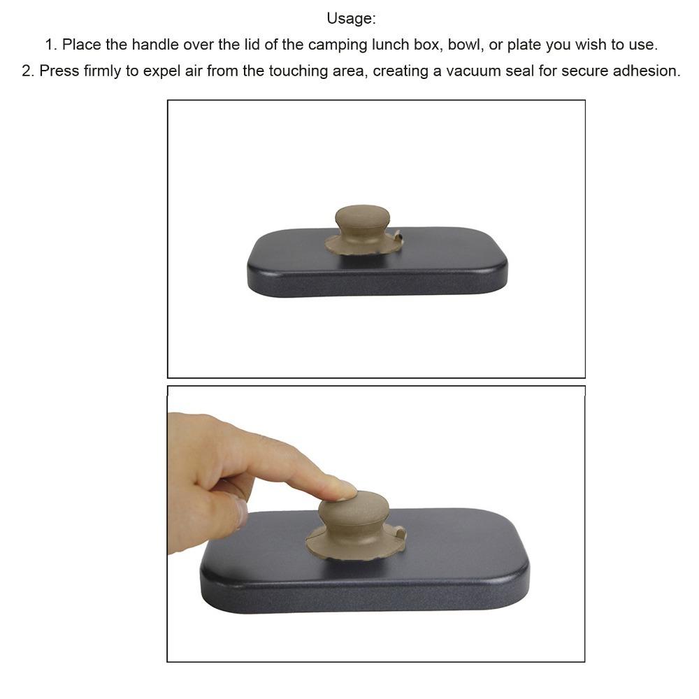 Anti Scald Pot Cover Knob Non Slip Suction Cup Knob Durable Lid Knob  Camping хаки