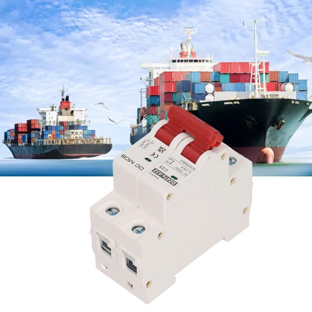 DC Circuit Breaker Short Circuit Protection Modular Circuit Breaker with DIN Rail 2P 1000V 25A