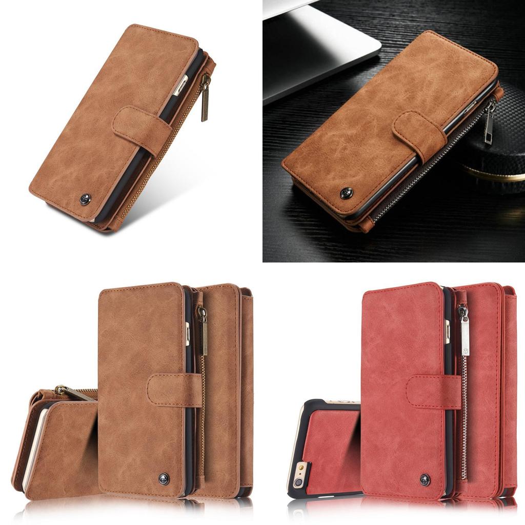 Leather Wallet Phone Case For Iphone 5s With Antifall Protection And Chain Loop