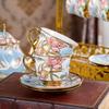 Ceramic Coffee Set With Phnom Penh Coffee Cup Light Luxury Afternoon Teacup Household High-Value Flower Teacup