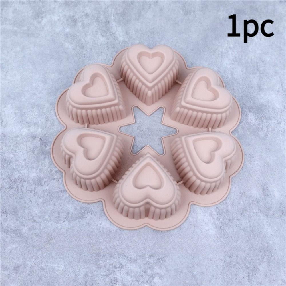 Heat Resistant Heart-Shaped Cake Mold Food Grade Silicone French Pastry Mold  Pudding