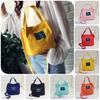 Chic Korean Style Canvas Bucket Bag Vibrant Candy Colors Small Handbag