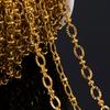 No Fade 2Meters Stainless Steel Radial Line Metal Beads Chain Embossing Bracelet Chain Bulk Jewelry Making DIY Necklace Supplies
