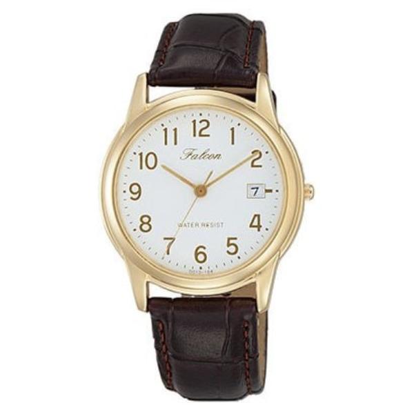 

Citizen Men s D010-104 ( Watch Q&Q Day/Water-resistant) Round Watch Brown Analog