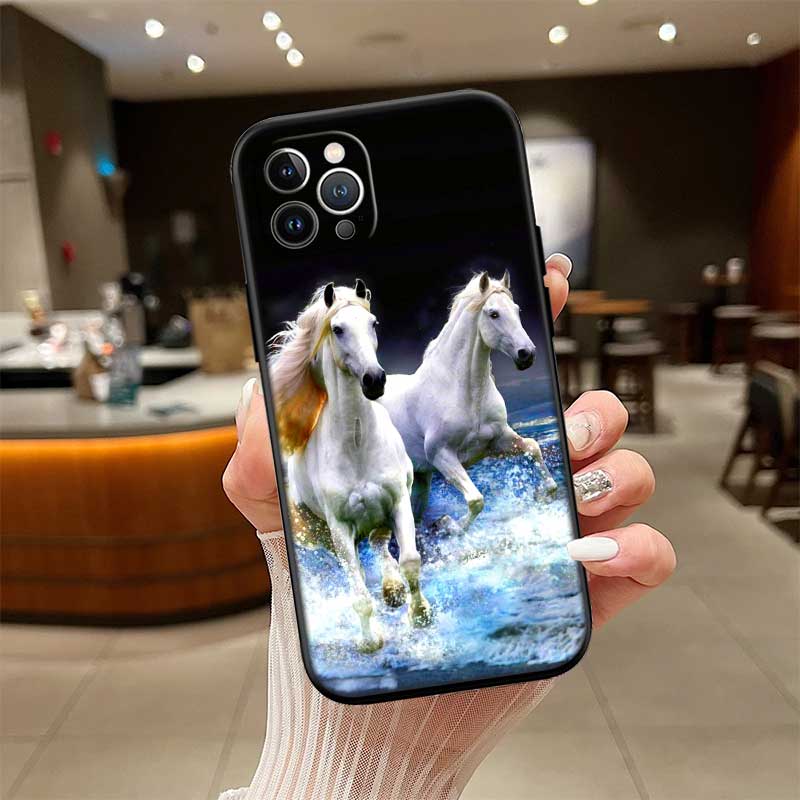 RE28 Fine Horse Phone Case for OPPO A40 A60 A80 A15 A16 A16K A12 A17 A17K A54 A54S A53 A53S A55 A56 A57 A98 F23